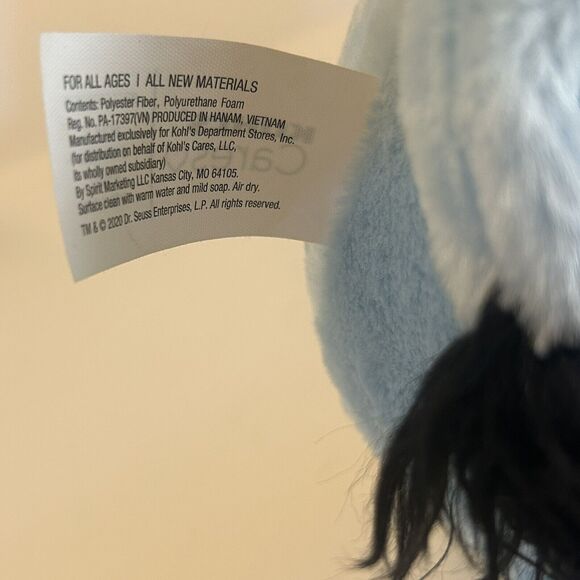 Kohls Cares Plush Dr Seuss Elephant Horton Hears A Who Book Character 10" Animal - Picture 6 of 8